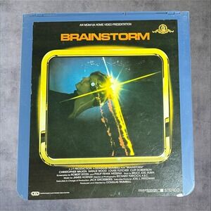MGM Brainstorm CED Video Disc Movie Blue 1983 Sci-Fi Christopher Walken Good